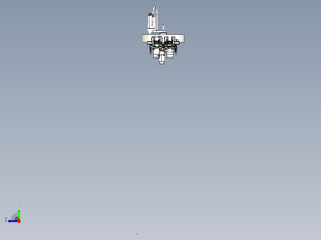 YX-5270 光伏组件边框自动打胶机右视图