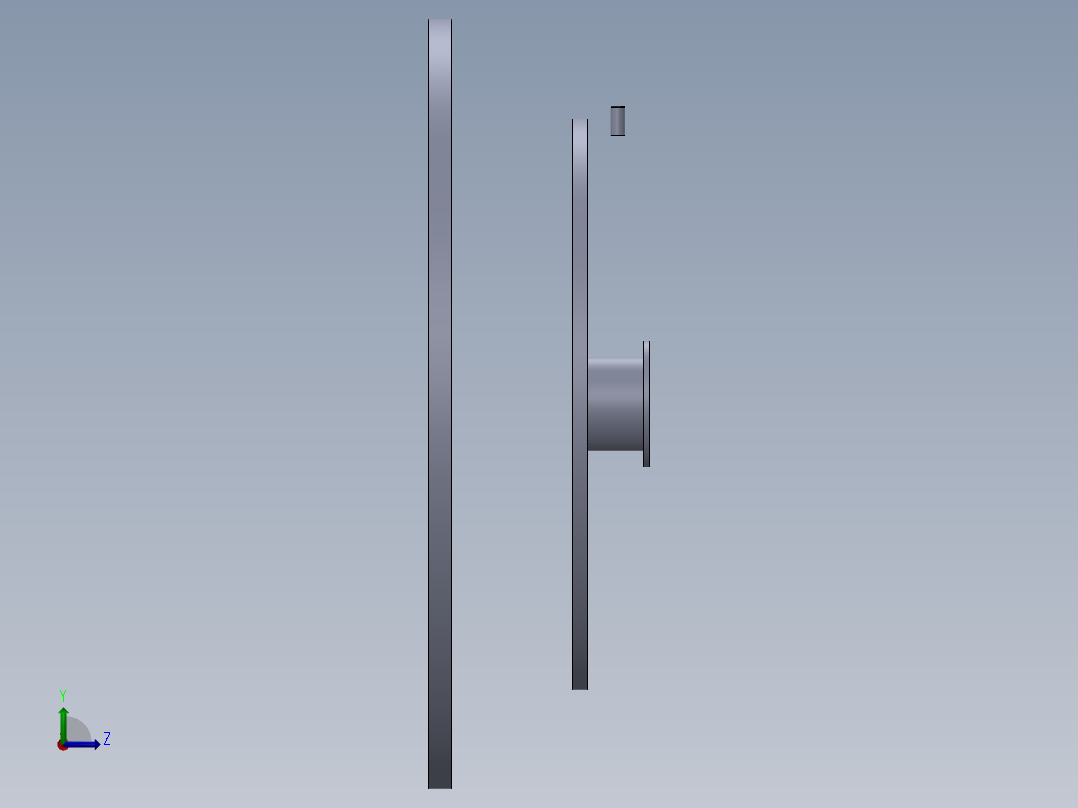 数控机床、3轴自动钻孔机床3D模型_1100左视图
