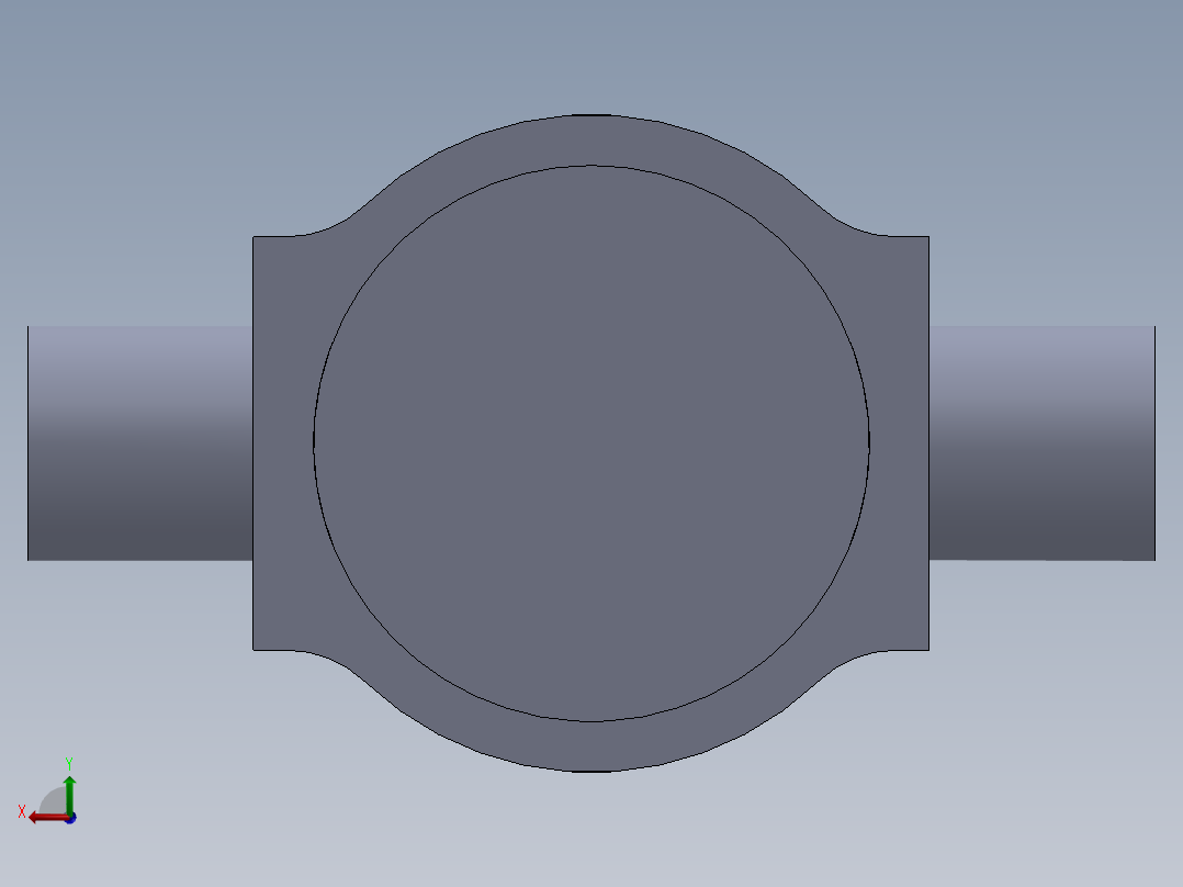 焊接型液压缸（带固定支柱） 100x60x1200 mm后视图