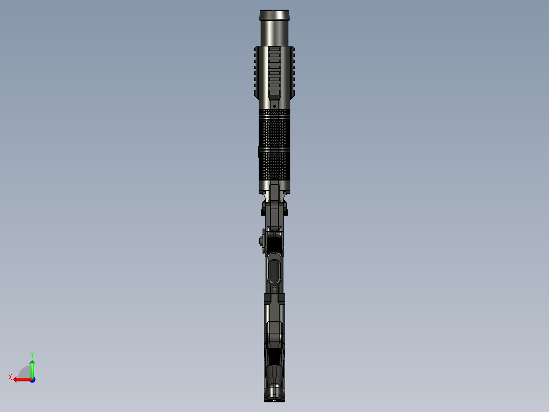 手枪左轮冲锋枪老式狙击步枪设计3D图纸grom-l-grenade-launcher-1 2 STP后视图
