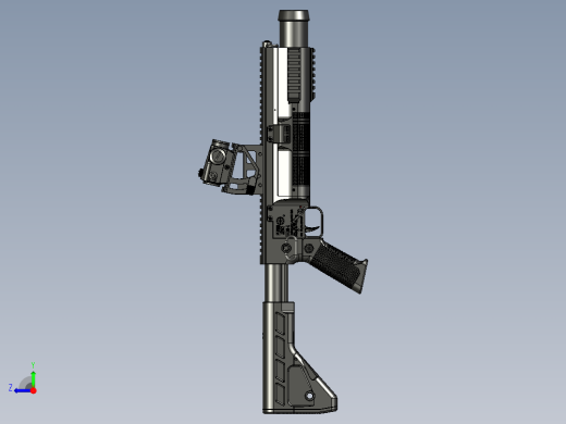 手枪左轮冲锋枪老式狙击步枪设计3D图纸grom-l-grenade-launcher-1 2 STP右视缩略图