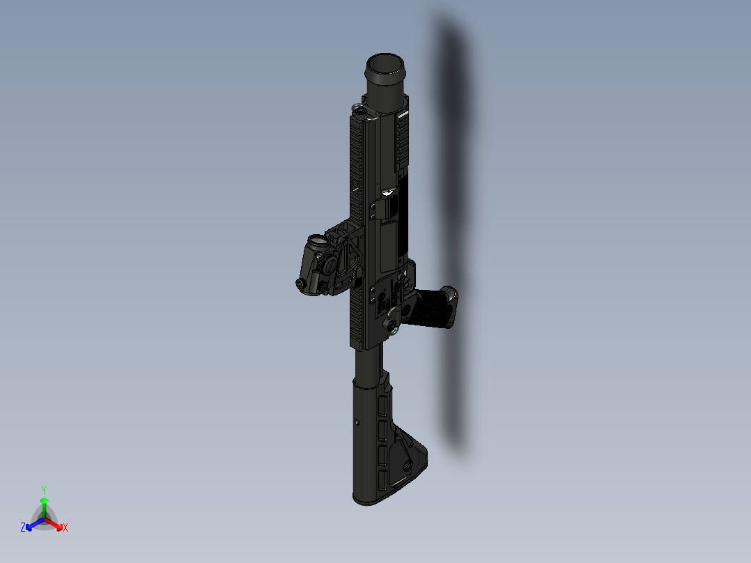 手枪左轮冲锋枪老式狙击步枪设计3D图纸grom-l-grenade-launcher-1 2 STP正等轴测图