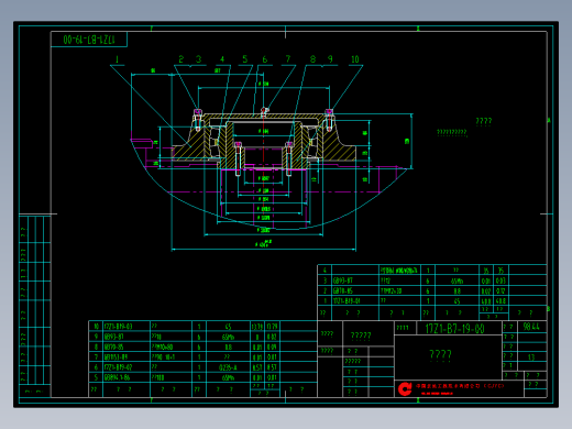 一套齿轮图纸，标注很全
