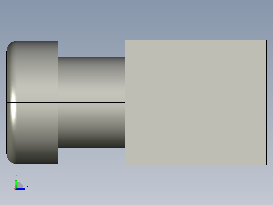 电气按钮开关LAY50-22C-Y23左视图