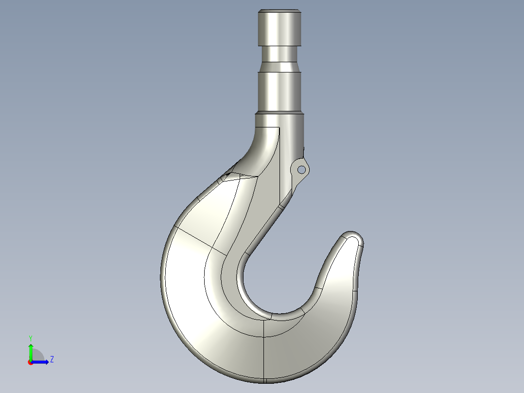 G883-83-10吨单钩左视图