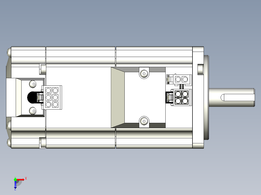 松下200W伺服电机俯视图