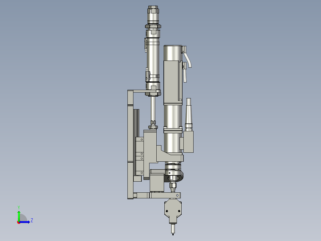 M3螺丝吹打左视图