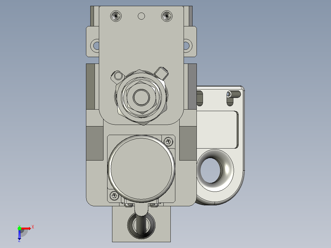 M3螺丝吹打俯视图