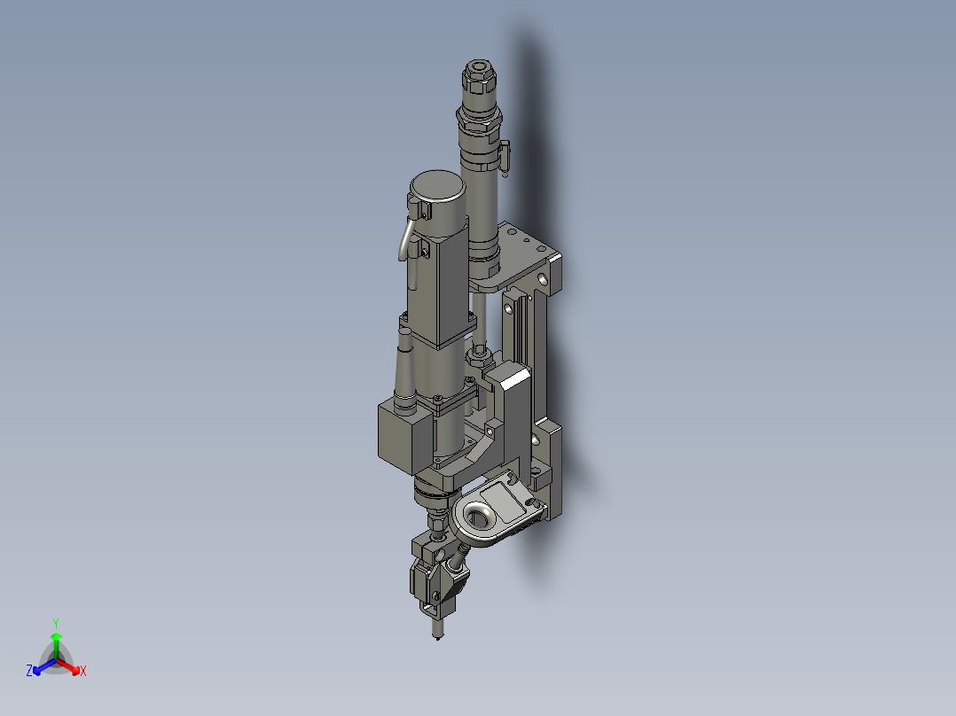 M3螺丝吹打正等轴测图
