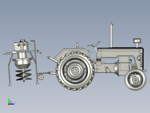 立式螺旋打洞机左视缩略图