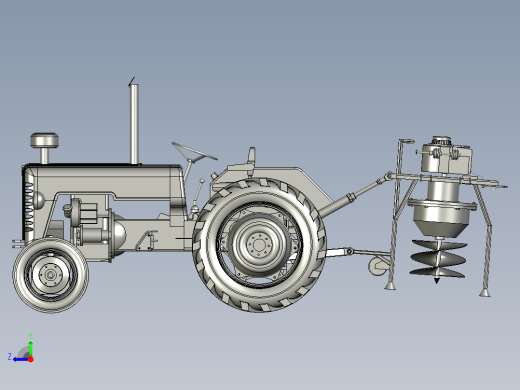 立式螺旋打洞机右视缩略图