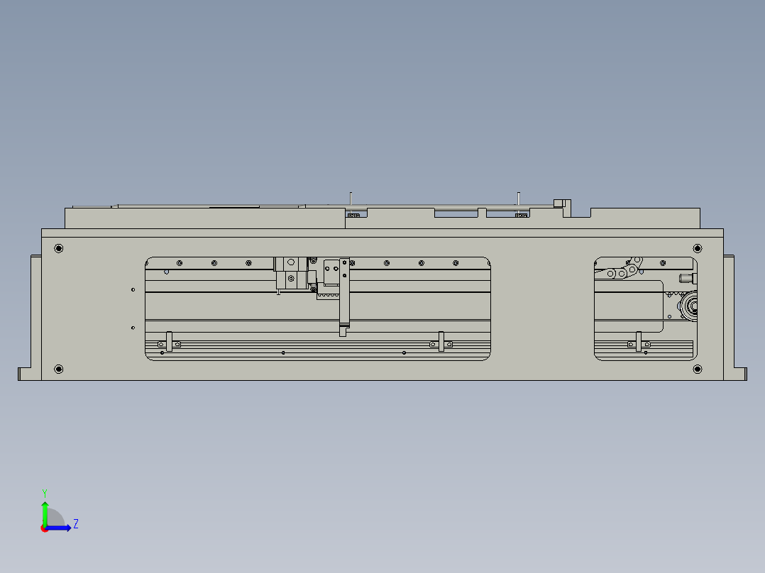 移栽模组左视图