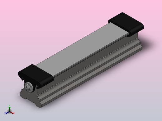 带防护带和防护端盖的滚珠导轨SNS[SNS R1605 363 61 156mm]