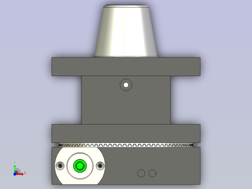车床电动四方刀架前视缩略图