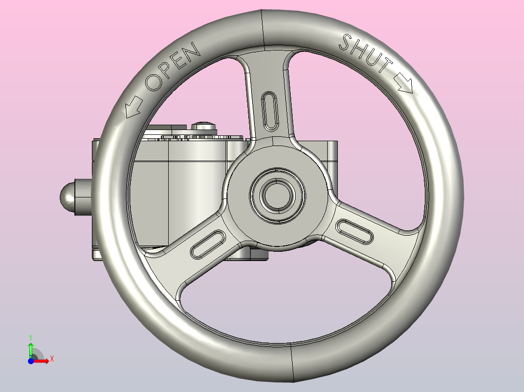 阀门齿轮操作机构GO-01-ISO前视图