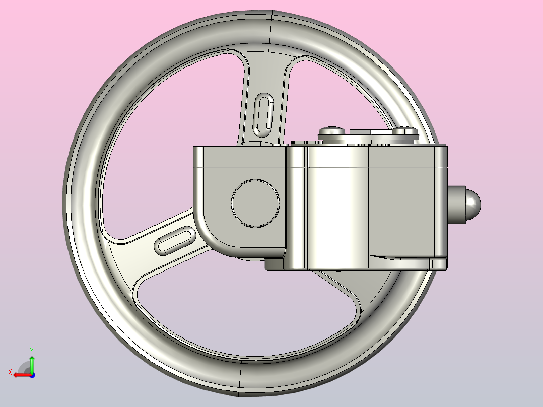 阀门齿轮操作机构GO-01-ISO后视图