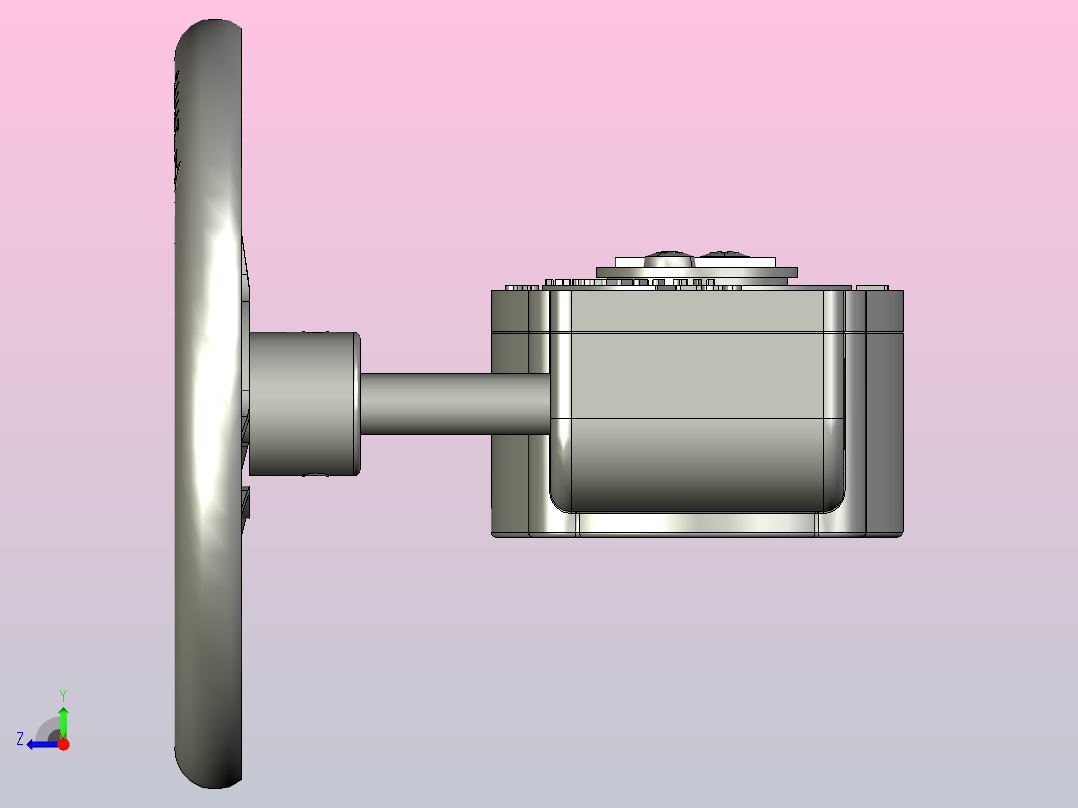 阀门齿轮操作机构GO-01-ISO右视图