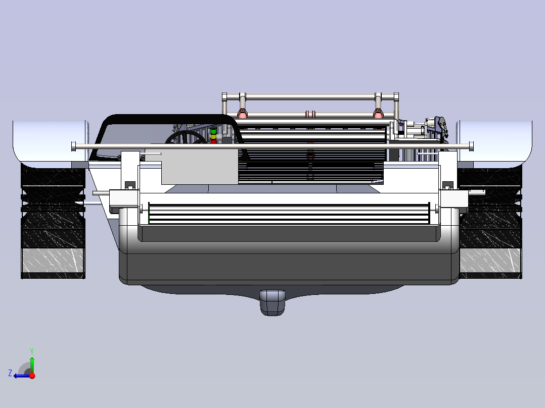 小型除草船右视图