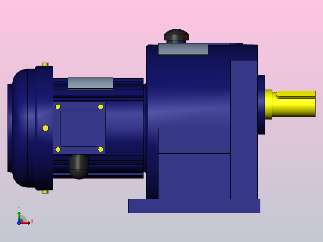GH10-400W32型电机前视图