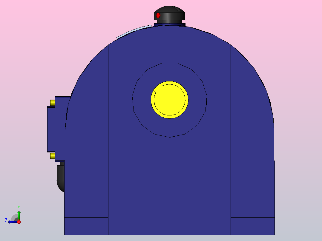 GH10-400W32型电机右视图