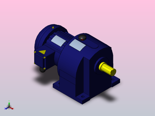 GH10-400W32型电机正等轴测缩略图