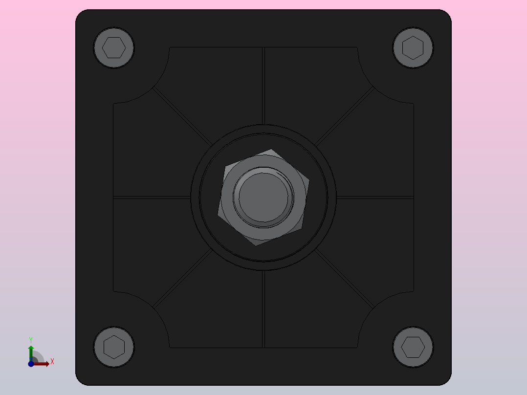 SC气缸SC标准气缸系列SC-200X80-S前视图