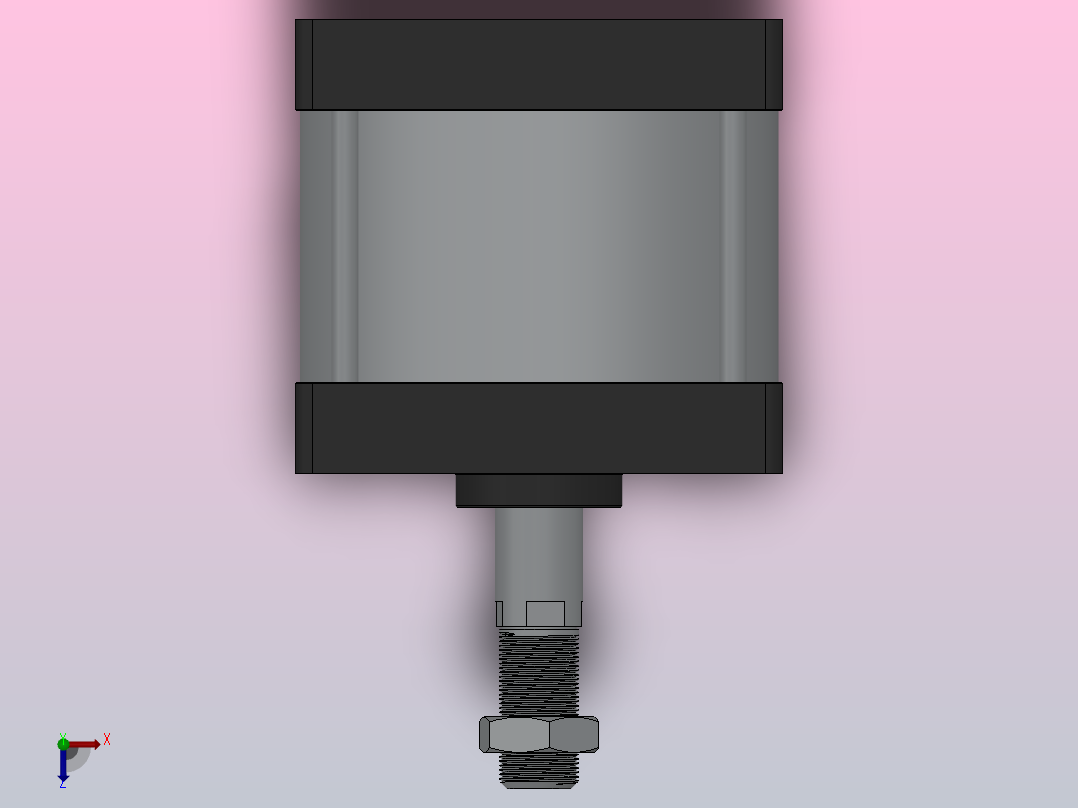 SC气缸SC标准气缸系列SC-200X80-S俯视图