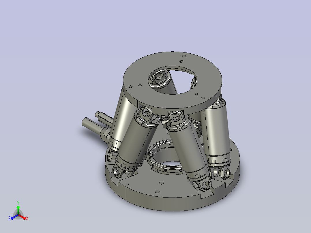 六自由度位移平台主视图