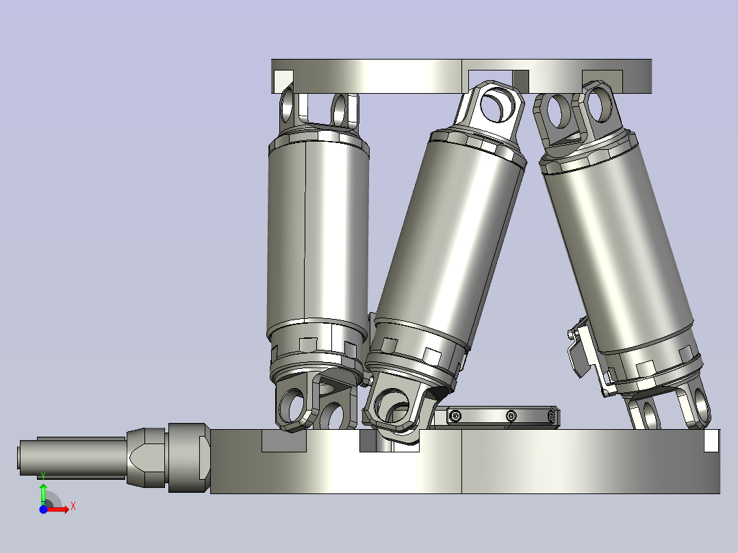 六自由度位移平台前视图