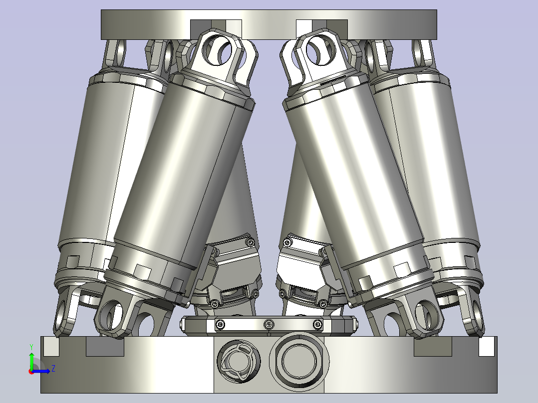 六自由度位移平台左视图