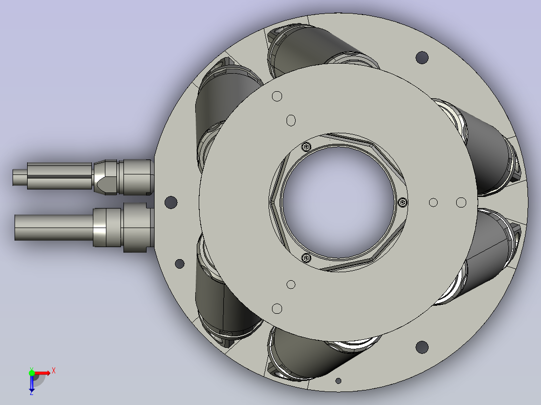 六自由度位移平台俯视图