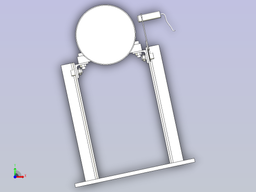电主轴高速旋转台架前视缩略图