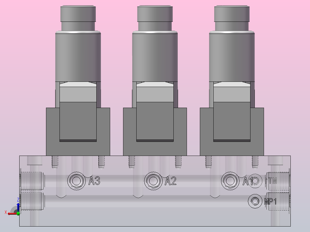 船用起重机液压系统设计（SW+CAD+说明书）主视图
