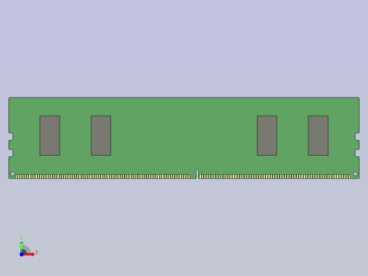 16GB DDR4 DIMM内存条（288针）（简化版）前视缩略图