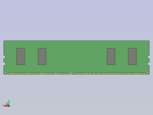 16GB DDR4 DIMM内存条（288针）（简化版）后视缩略图