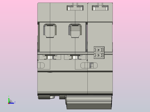NB1L-MD具有自动重合闸功能的剩余电流保护断路器三维模型202307左视缩略图