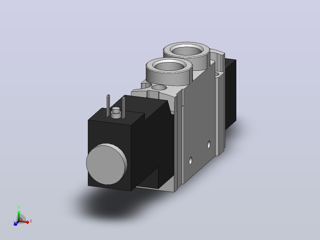 二位五通电磁阀(FESTO)VUVY-F-LP-M52-A-G14-1C1主视图