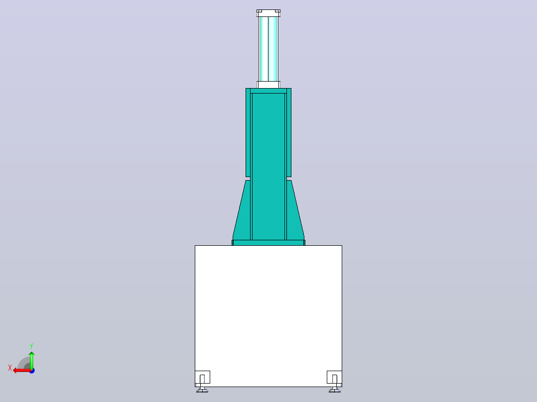 电火花拉床后视图