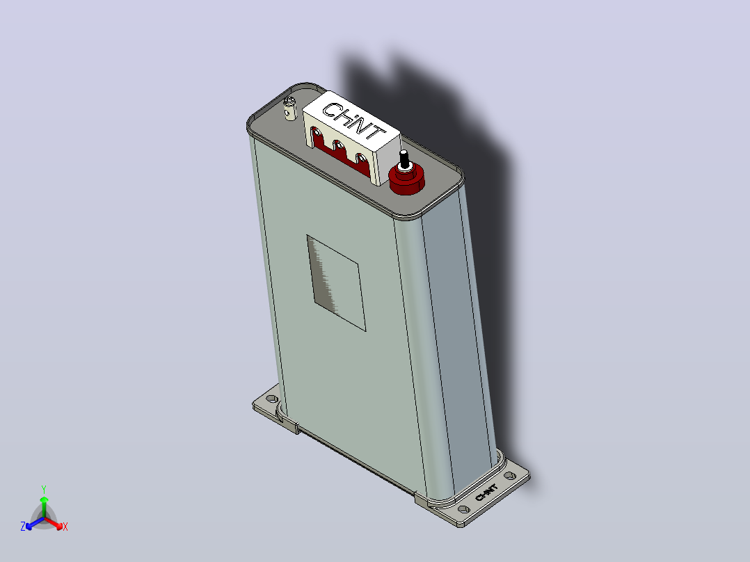 BKMJ0.4-20-3YN自愈式低电压并联电容器三维模型202202主视图