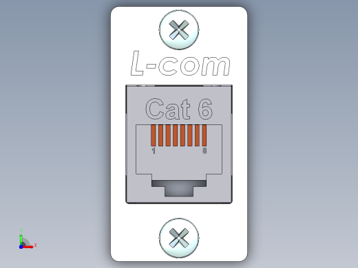 RJ45以太网插孔前视缩略图
