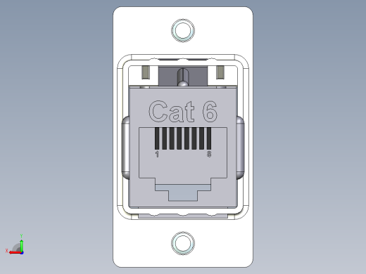 RJ45以太网插孔后视缩略图