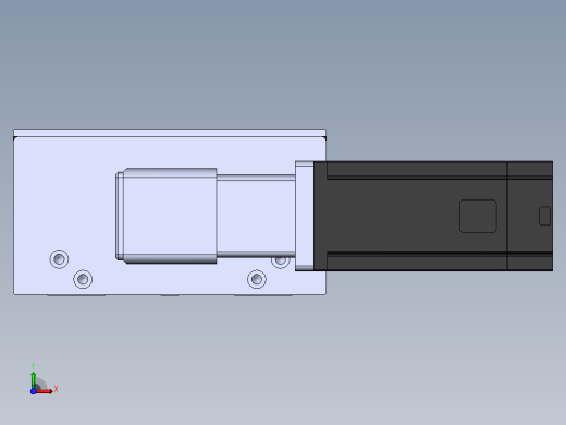 直线模组DMBF135-LTCR（左折直连带电机座）[DMBF135-L45S500-DT400-A2U-LTCR]前视缩略图