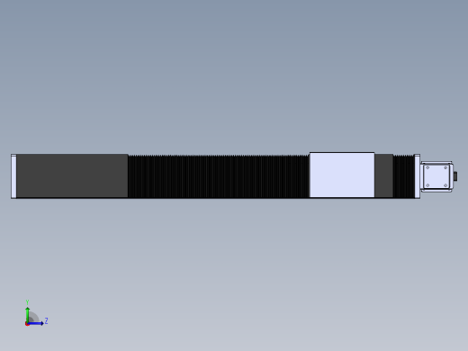 直线模组DMBF135-LTCR（左折直连带电机座）[DMBF135-L45S500-DT400-A2U-LTCR]左视缩略图