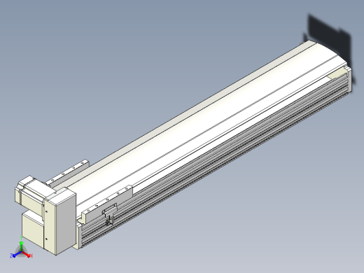 皮带直线轴半封闭可选导轨TPA-HNB-202D-140-L800-RU-C-P75-N3主视缩略图