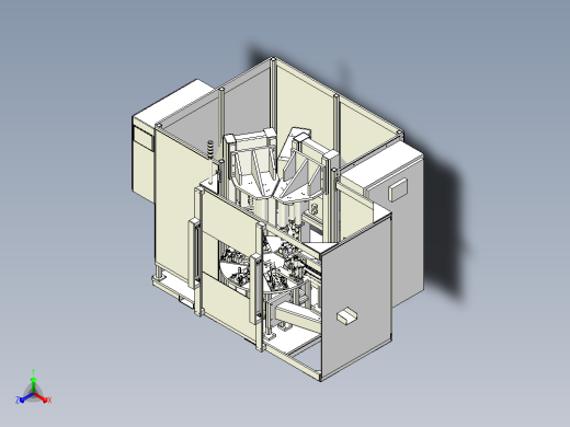 六工位组装机3D图纸