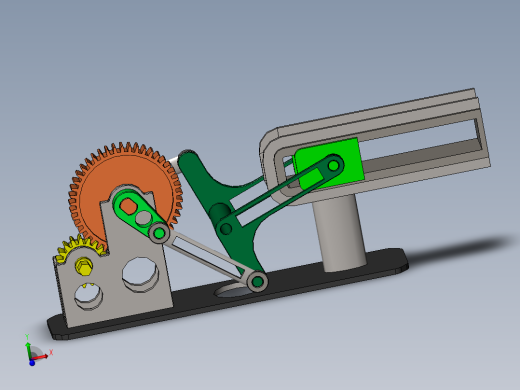 一款典型曲柄滑块结构sw17可编辑