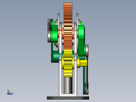 一款典型曲柄滑块结构sw17可编辑左视缩略图