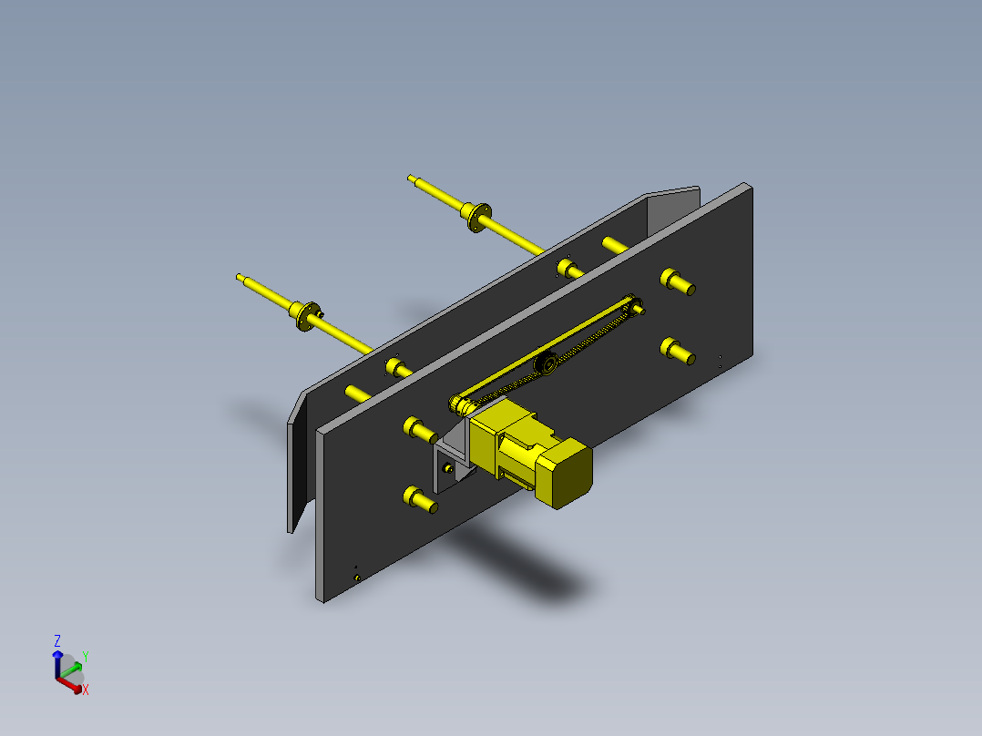 基于左右旋螺纹的导块间距调整机构