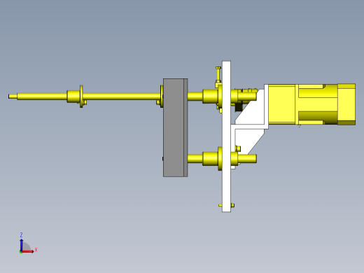 基于左右旋螺纹的导块间距调整机构前视缩略图