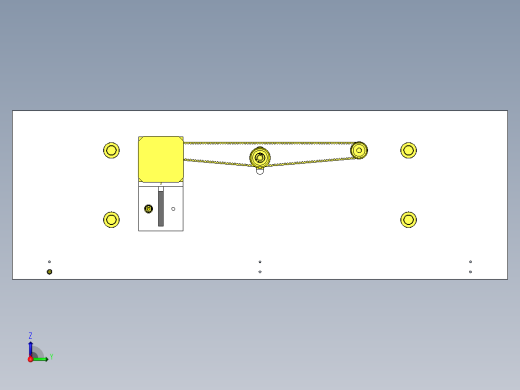 基于左右旋螺纹的导块间距调整机构右视缩略图